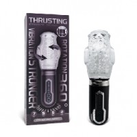 Male Masturbator 17 Functions, Vibrating, Rotating and Thrusting, 2 Motors, Rechargeable